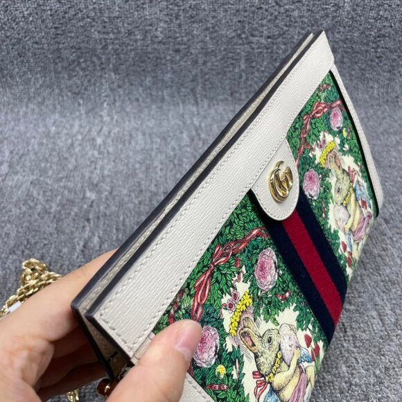 100% Authentic Gucci Ophidia Chain Small Shoulder Bag - Picture 10 of 15